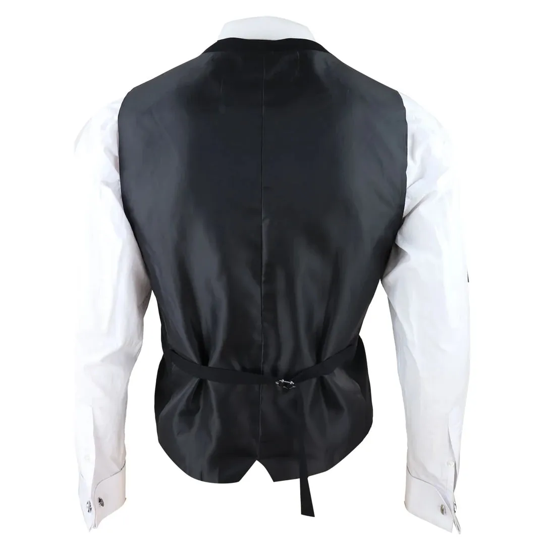 Gilet Formale da Uomo stile Doppiopetto Classico Elegante Matrimonio