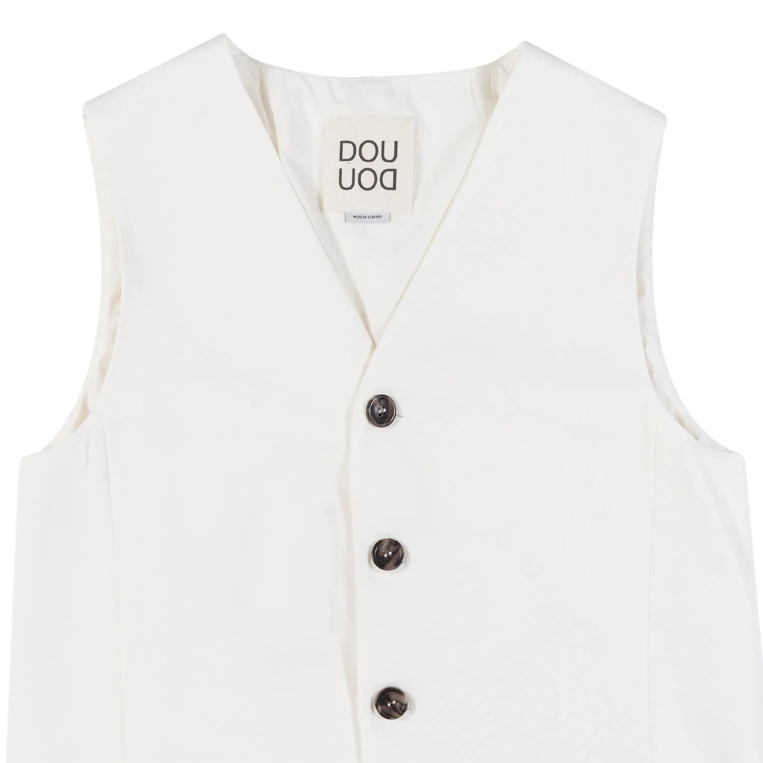 Gilet Giacinto Bianco Panna Bambina E Teenager