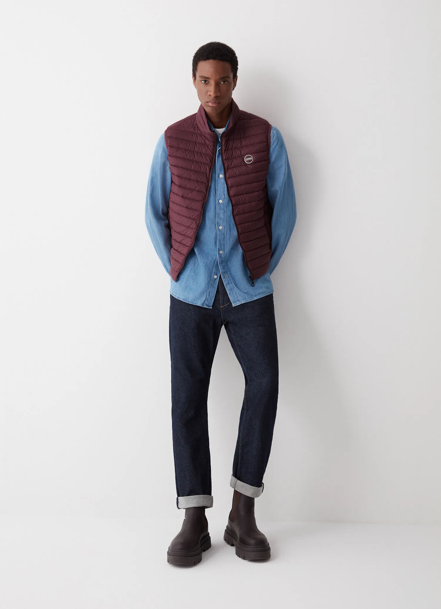 Gilet in eco-friendly down fabric