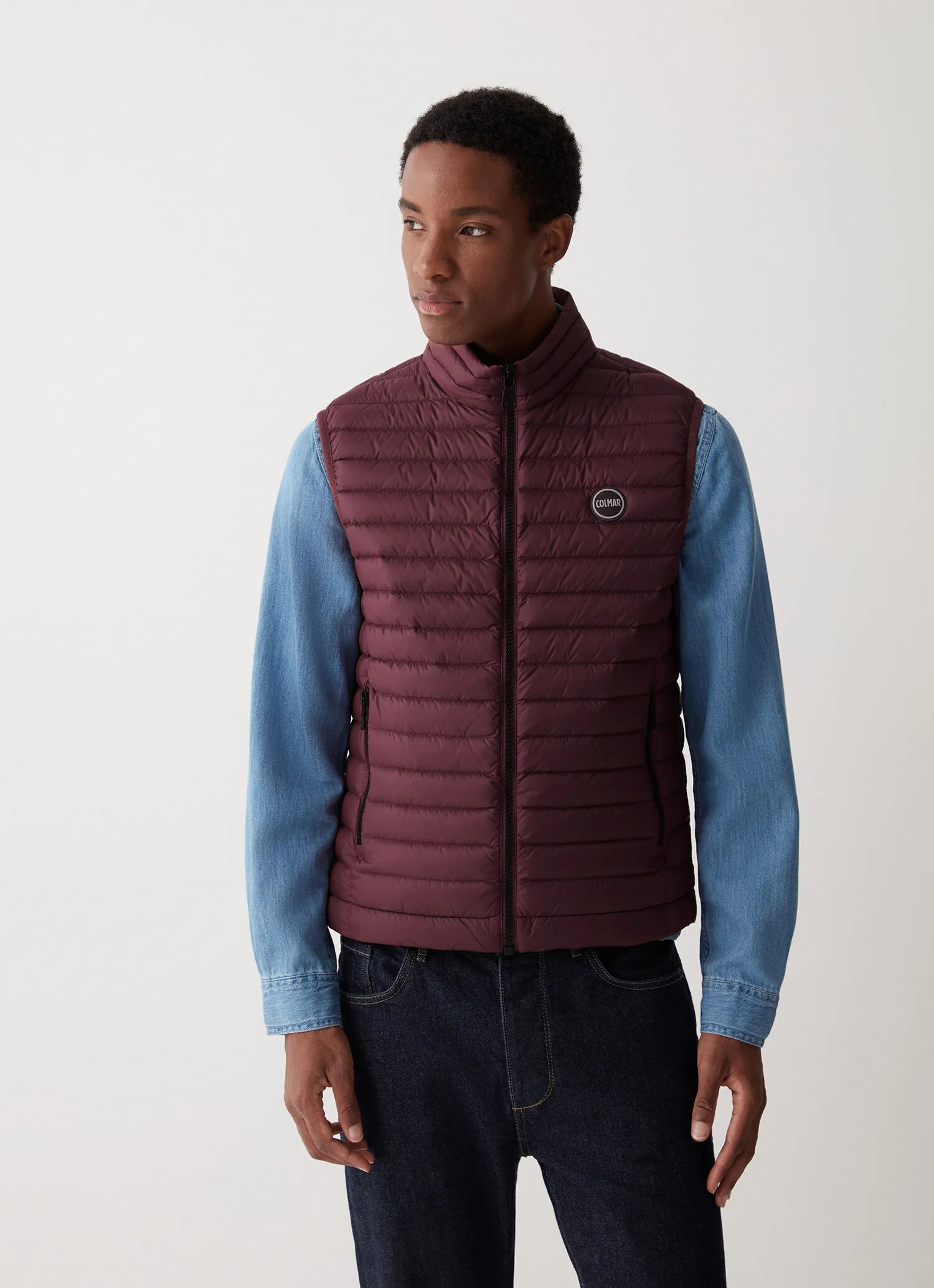 Gilet in eco-friendly down fabric