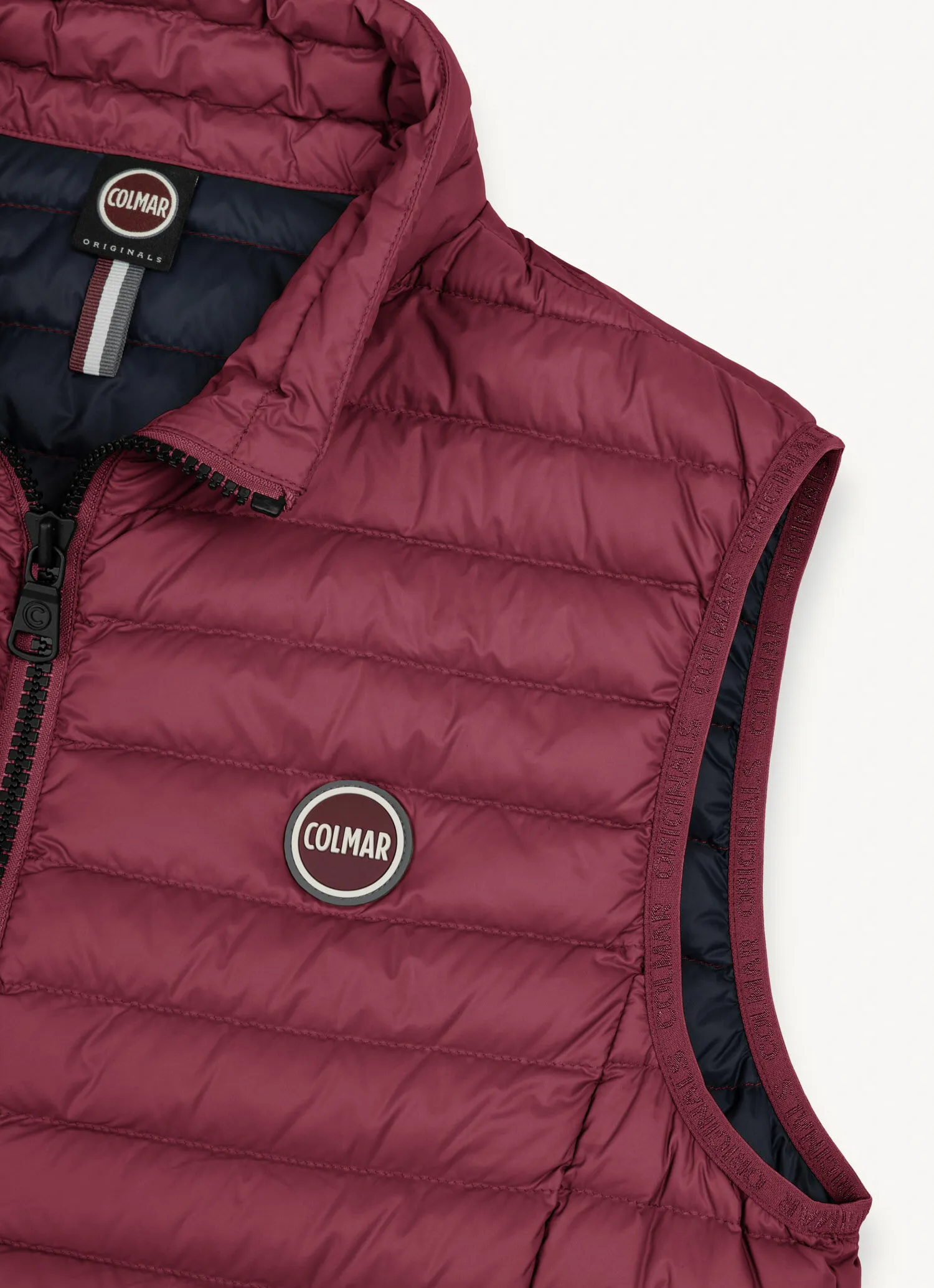 Gilet in eco-friendly down fabric