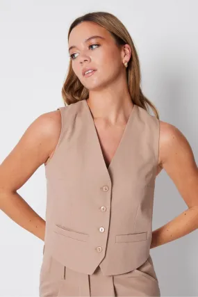 Gilet Threadbare con bottoni sul davanti
