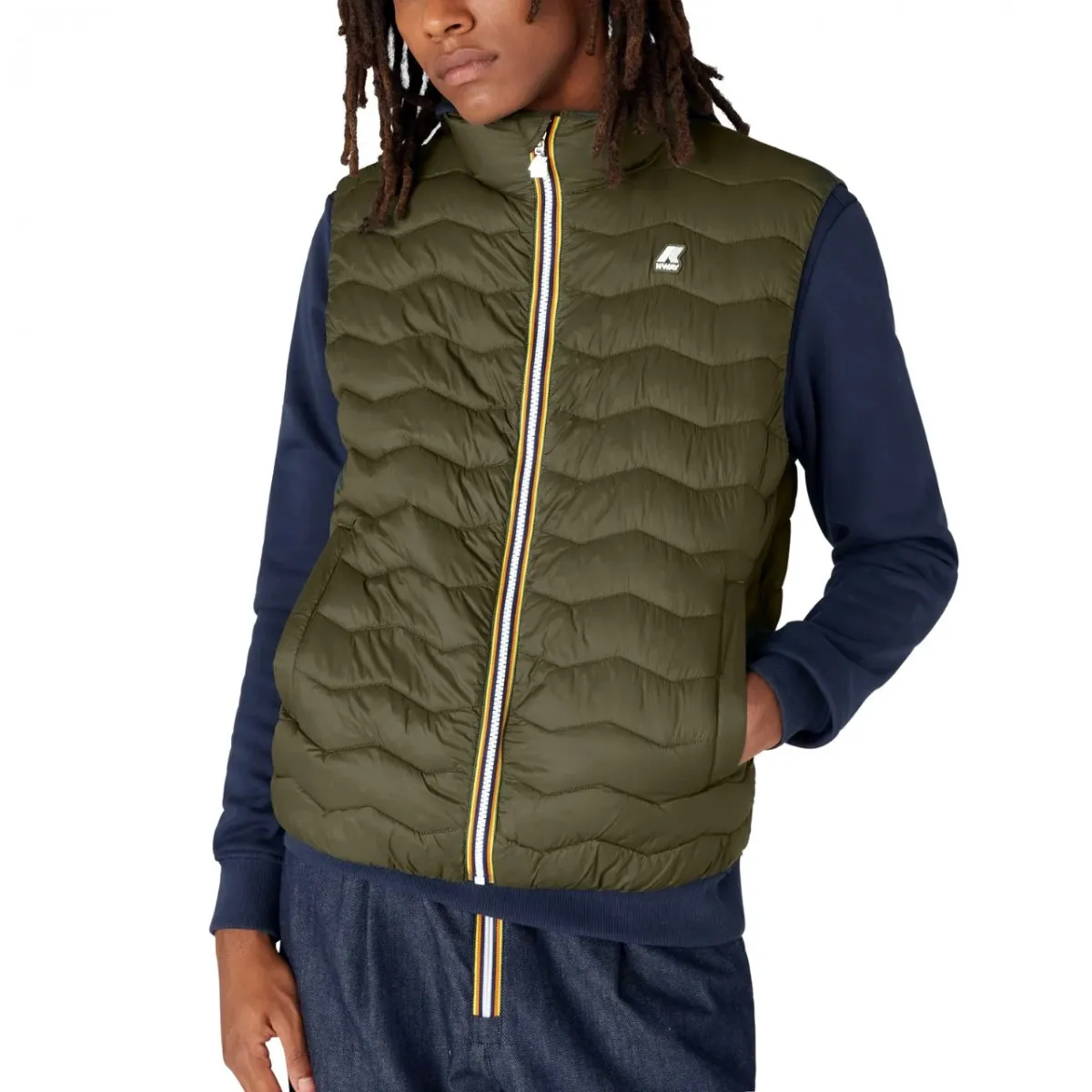 Gilet Valen Quilted Warm Green Blackish