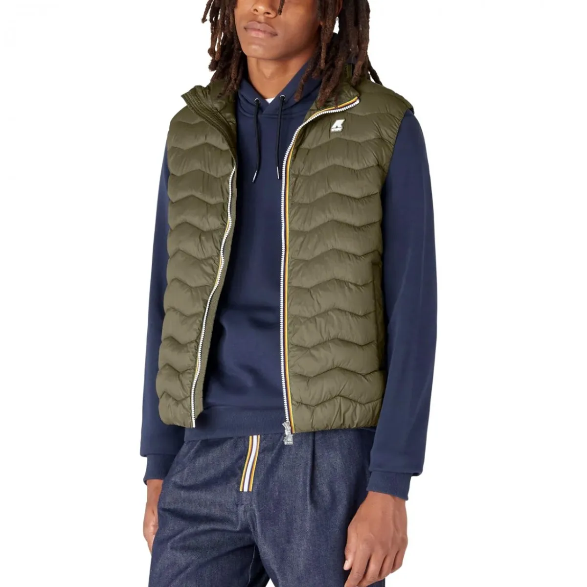 Gilet Valen Quilted Warm Green Blackish