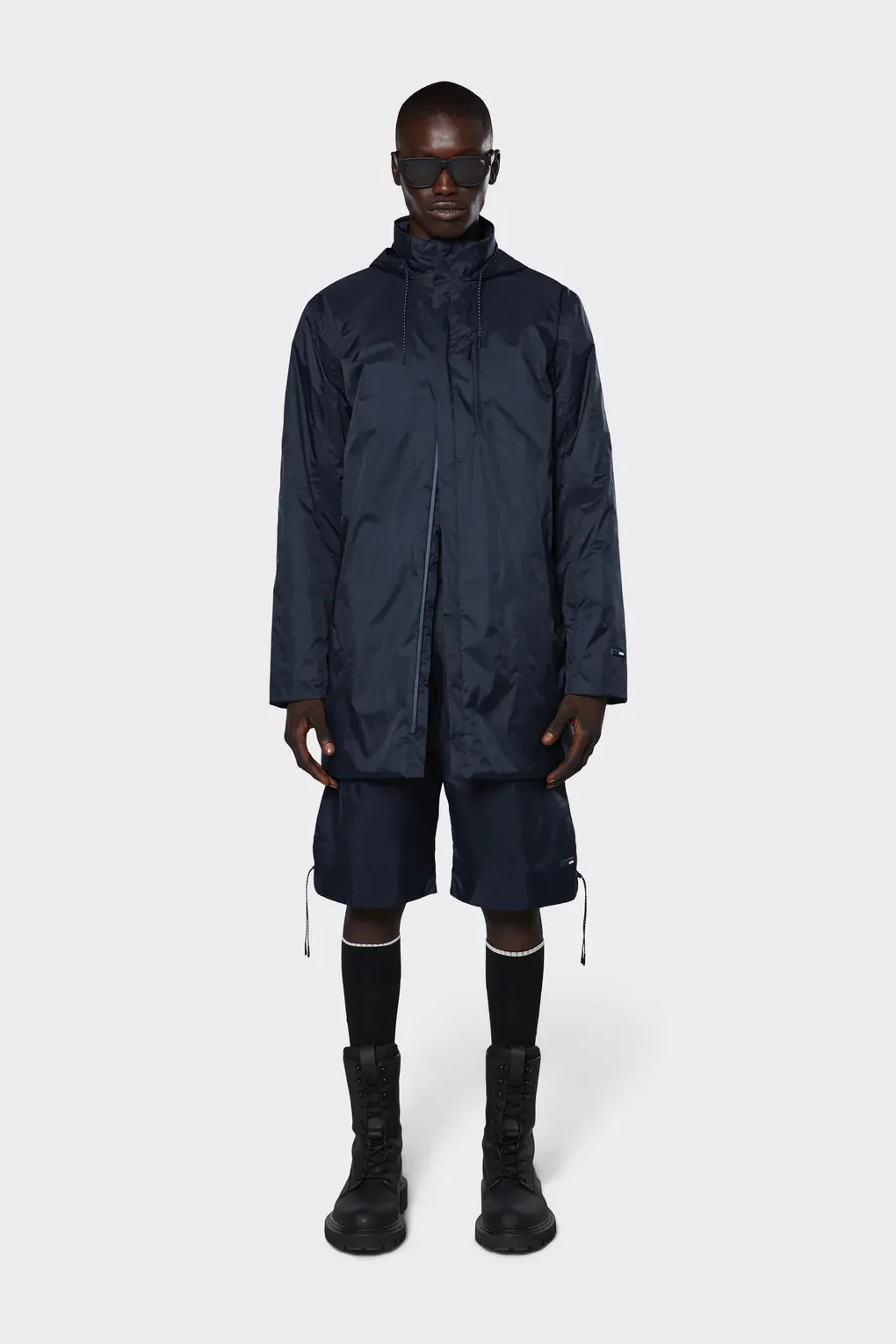Giubbino Padded Nylon Coat Rains / Blu