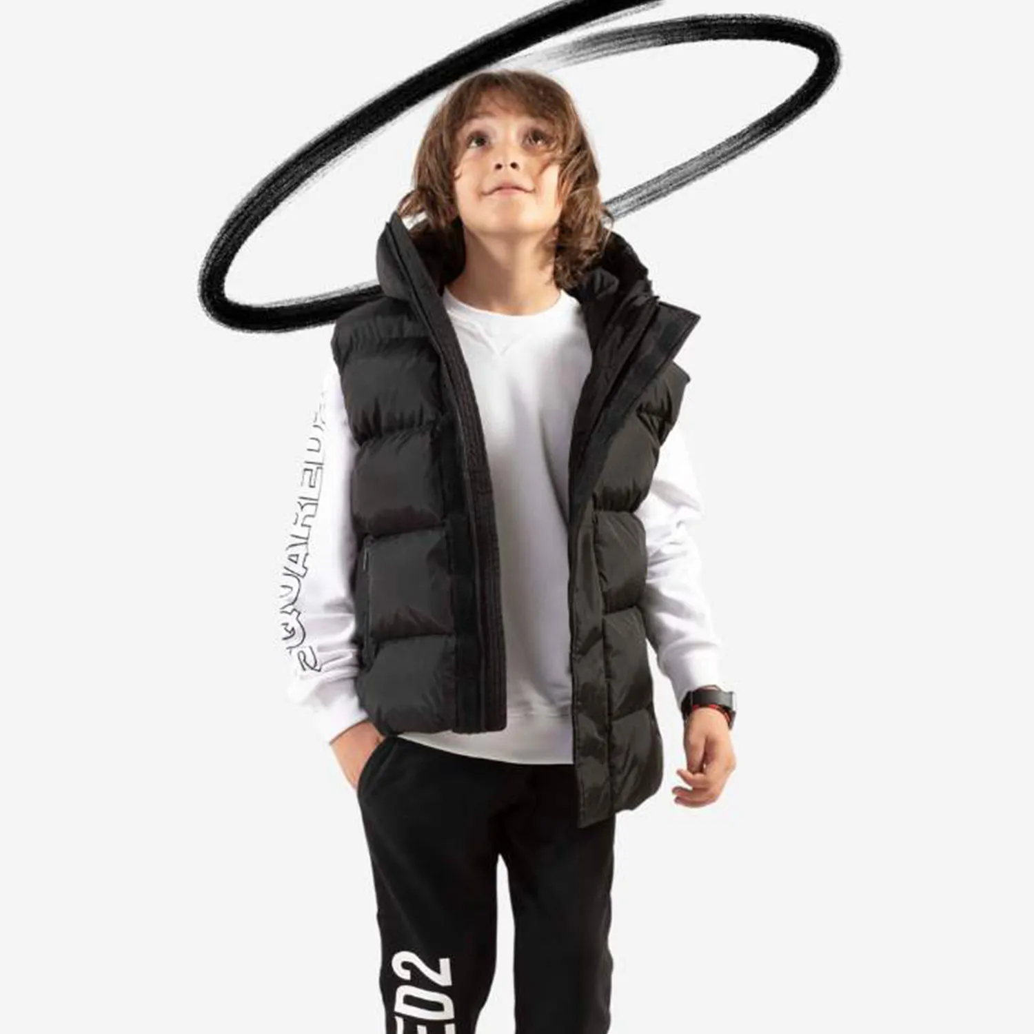 Giubbotto Gilet Unisex D2 Nero