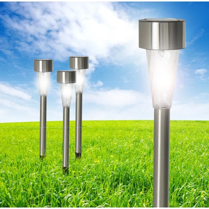 Globo Lampada solare da giardino LED Acciaio inox, 1-Luce