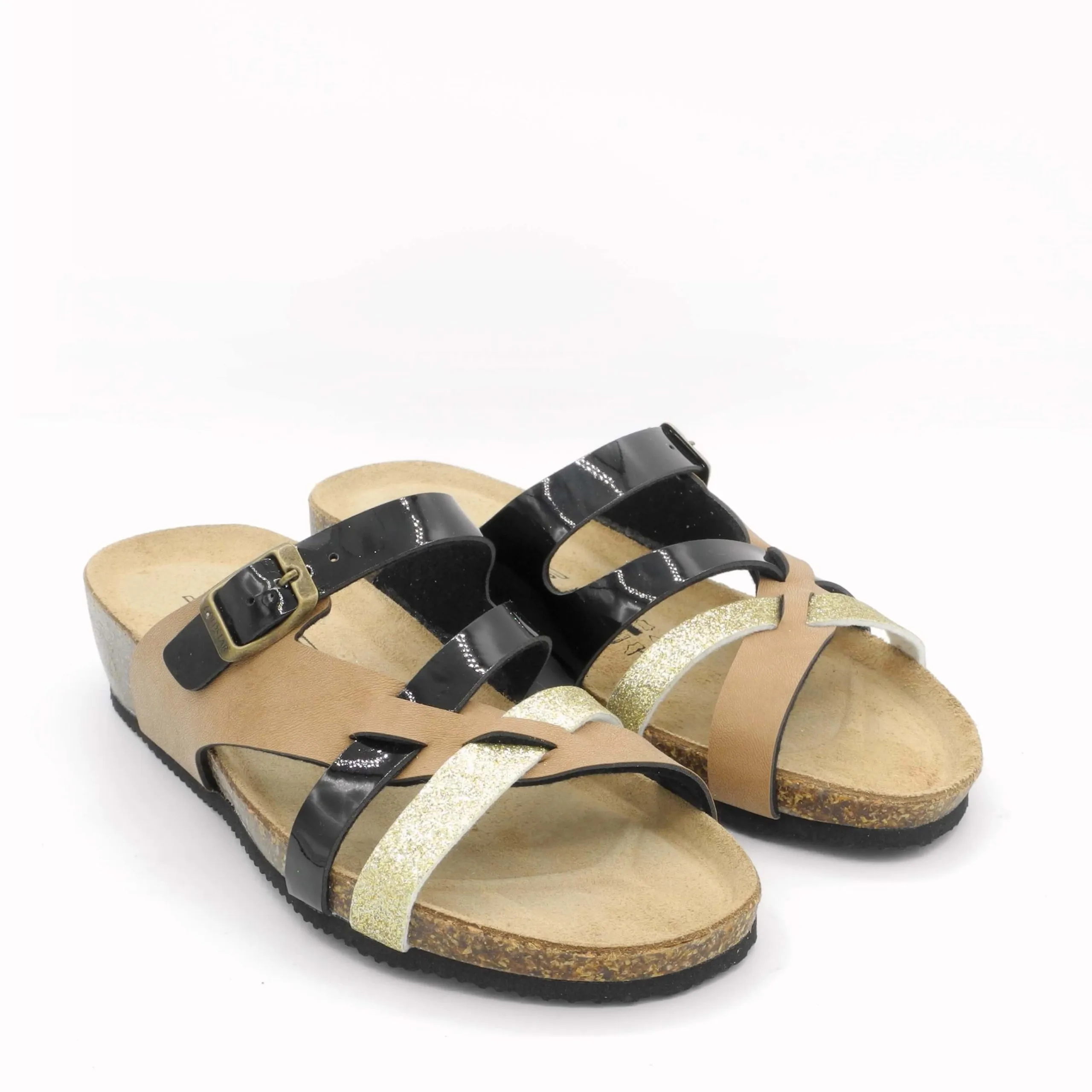 Goldstar ciabatta estiva donna con fasce e zeppa