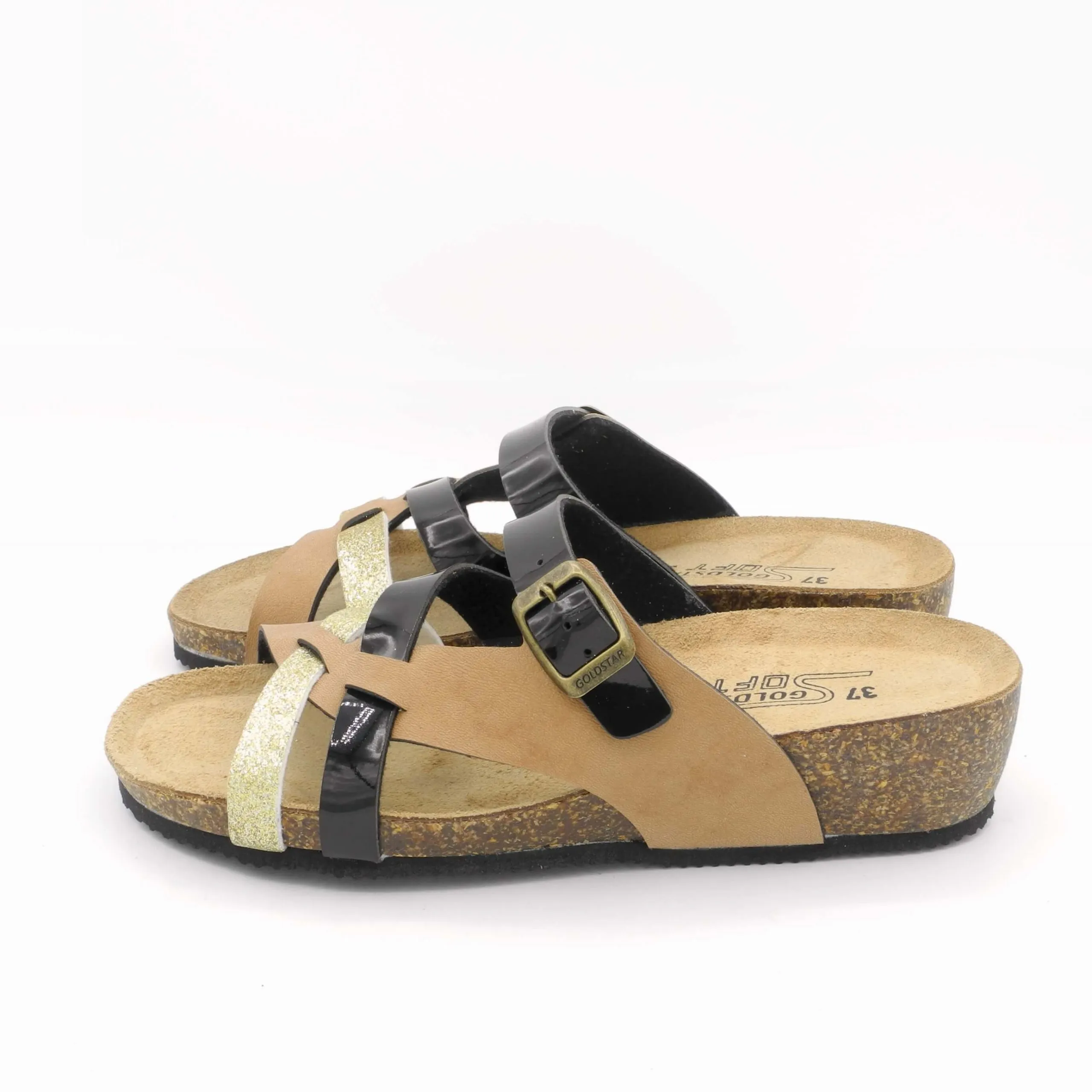 Goldstar ciabatta estiva donna con fasce e zeppa