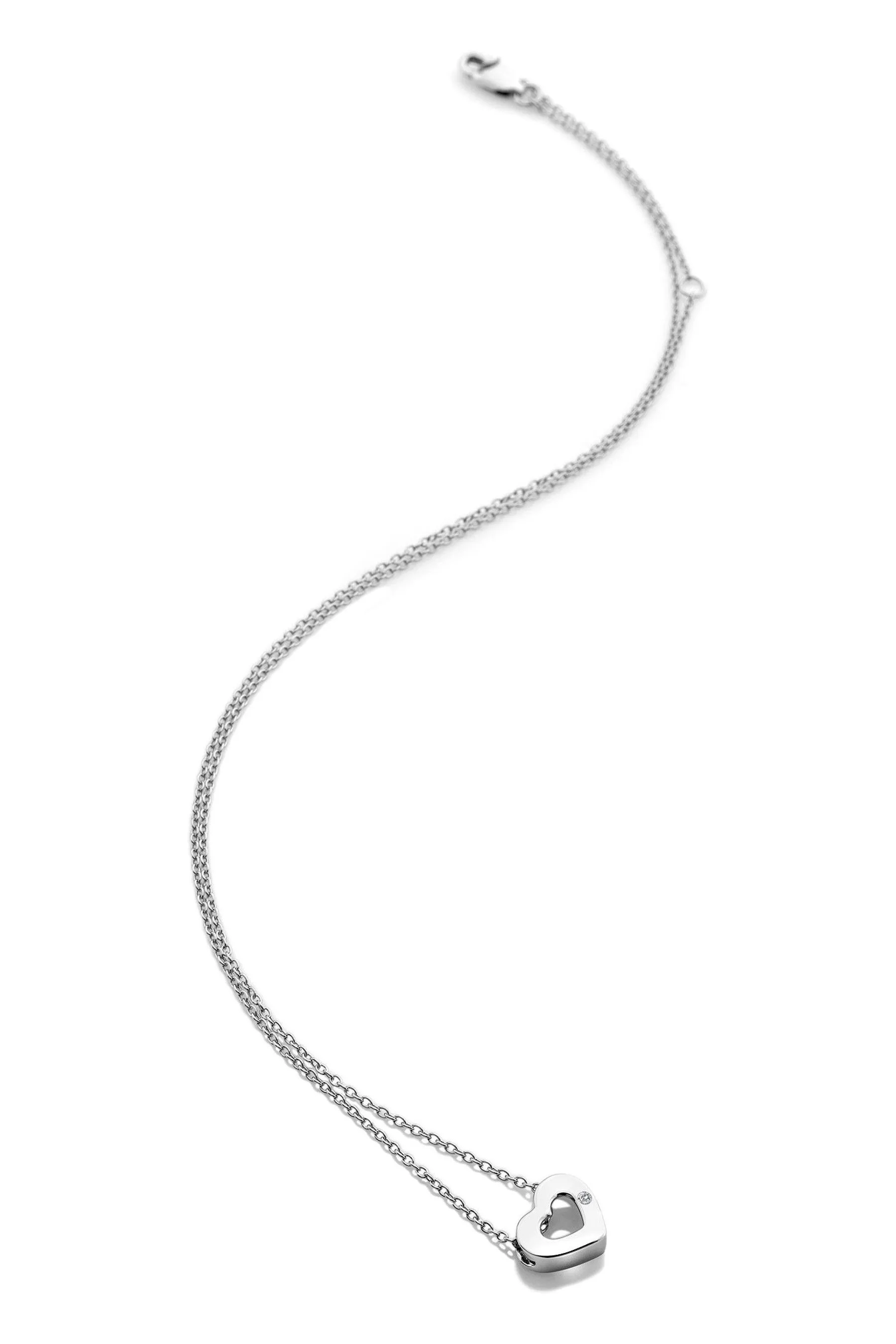 Hot Diamonds Argento Placcato Diamante Amuleto Ciondolo Collana    