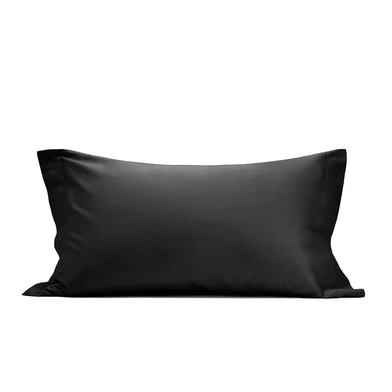 I rasi Completo Letto Raso Nero Con Federe A Due Volani