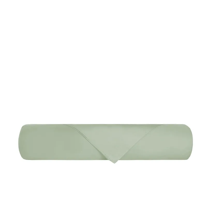I rasi Completo Letto Raso Verde Lago  Con Federe A Due Volani