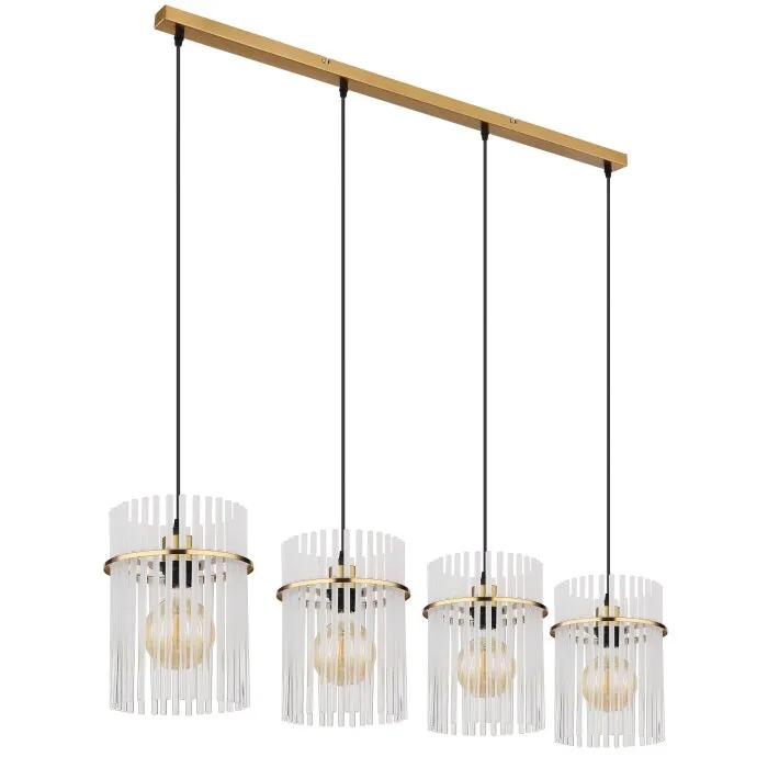 Illuminazione Globo Lighting Gorley Lampadario a sospensione Oro, 4-Luci