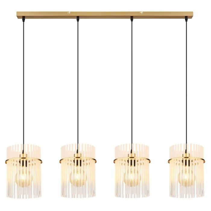 Illuminazione Globo Lighting Gorley Lampadario a sospensione Oro, 4-Luci