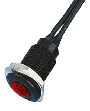 Indicatore da pannello Oxley Rosso  a LED, 110V ca, IP66, A filo, foro da 10.2mm