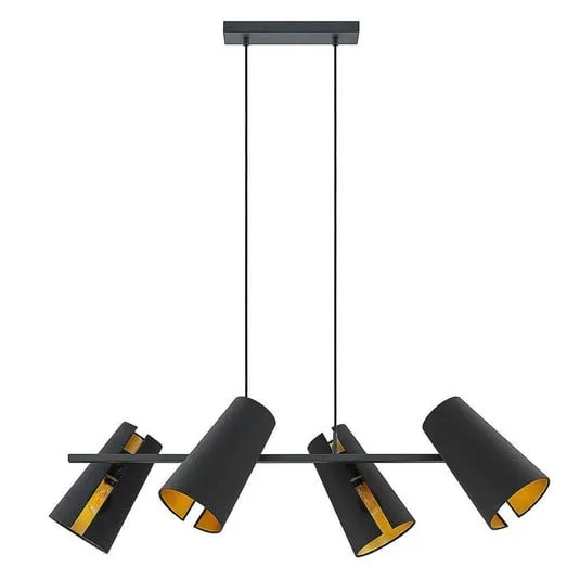 Kemoni 4 Lampada a Sospensione Nero/Oro - Lucande | Acquista online