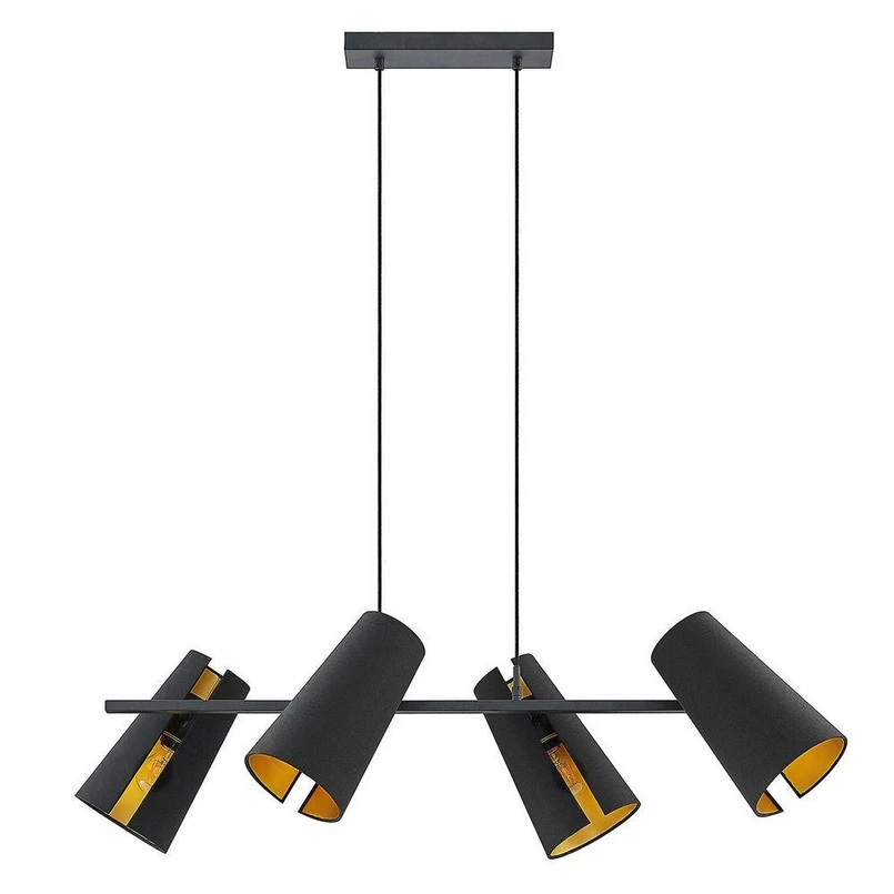 Kemoni 4 Lampada a Sospensione Nero/Oro - Lucande | Acquista online