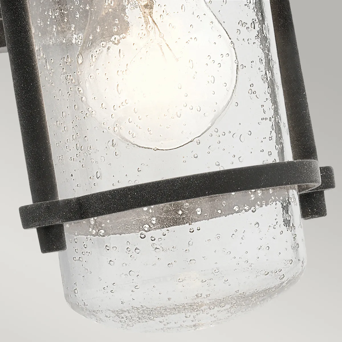 Kichler  Lanterna piccola da parete industrial da esterno in alluminio diffusore in vetro Riverwood - 60W