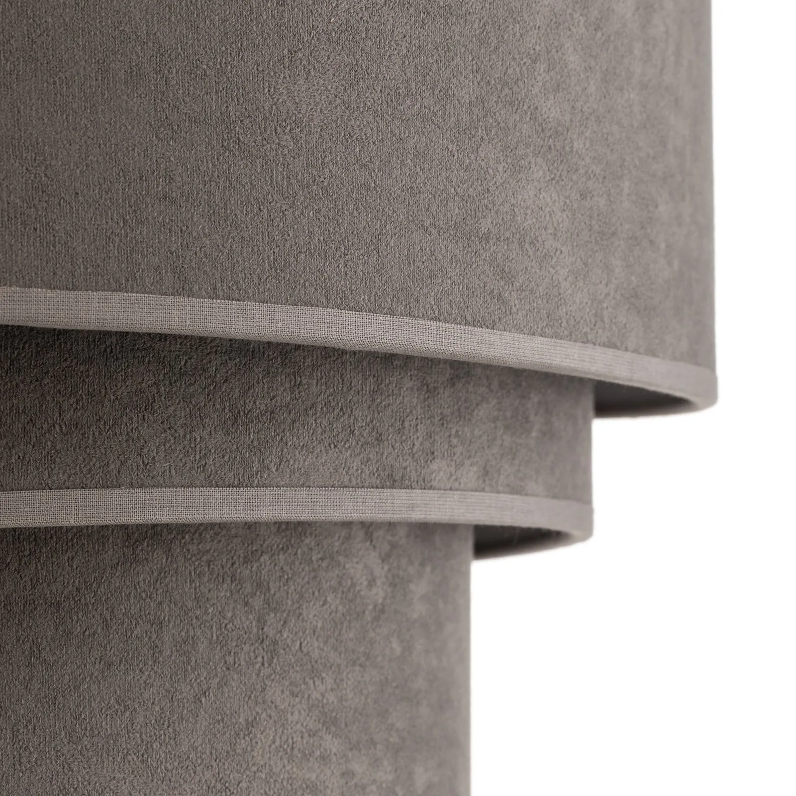Lampada a sospensione Devon, grigio/bianco Ø45cm