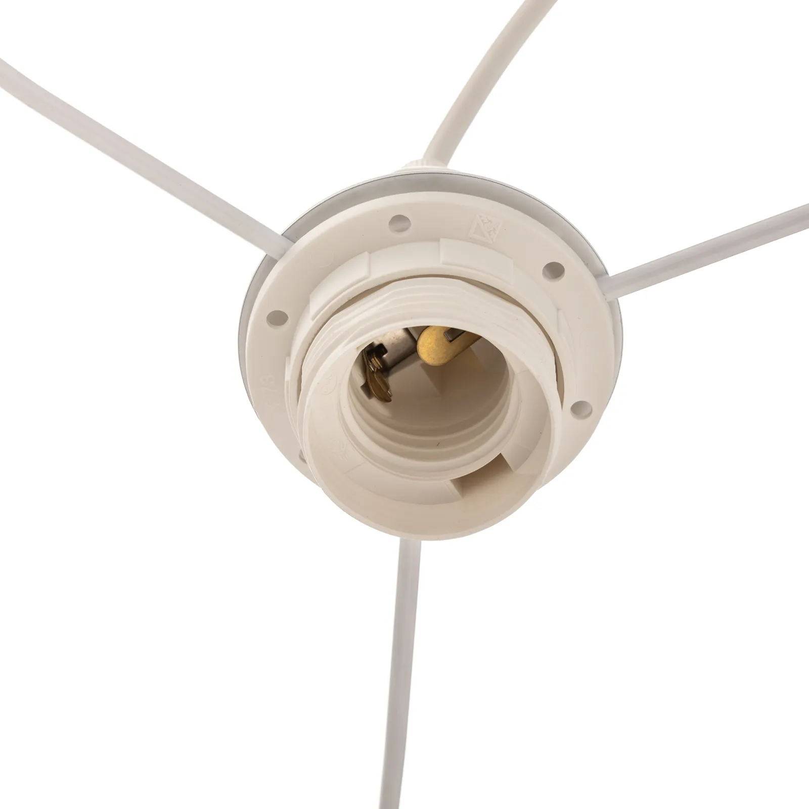 Lampada a sospensione Devon, grigio/bianco Ø45cm