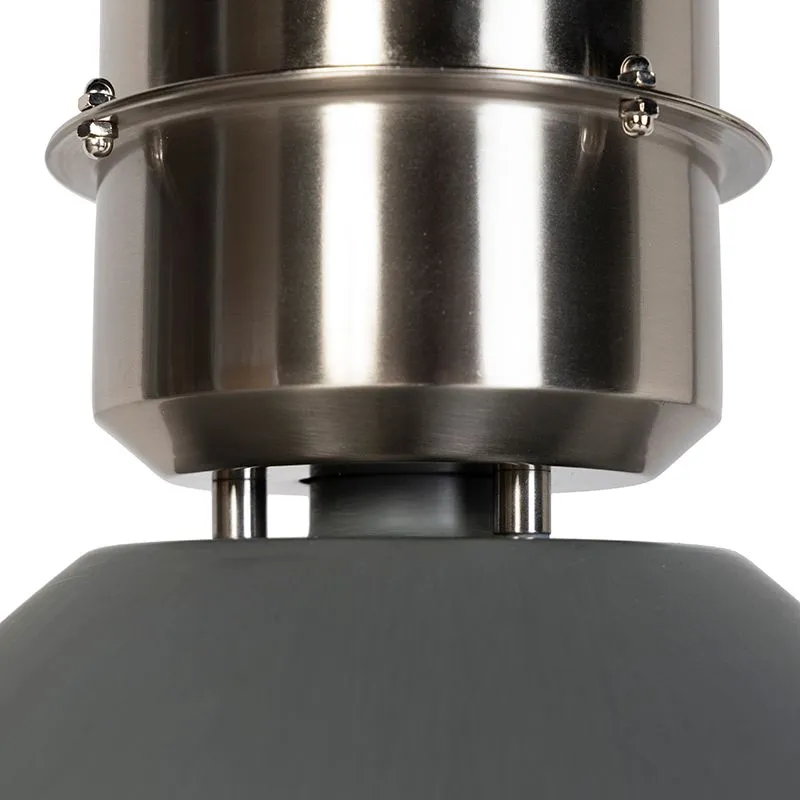 Lampada a sospensione industriale aspetto cemento - Flynn