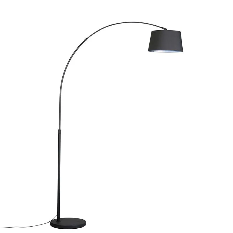Lampada ad arco moderna intelligente nera con Wifi A60 - Arc Basic