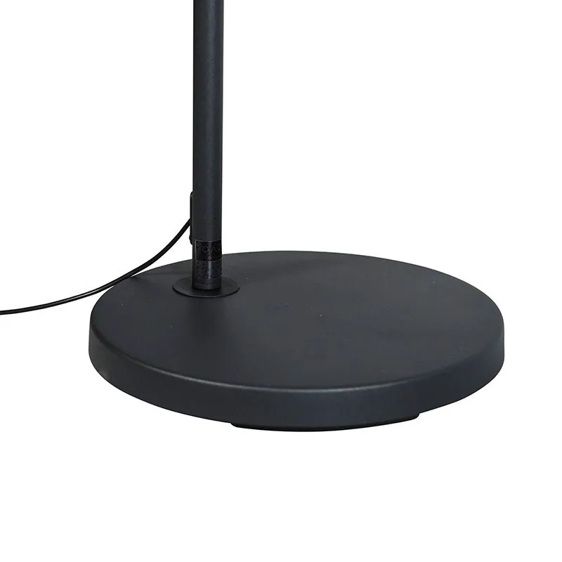 Lampada ad arco moderna intelligente nera con Wifi A60 - Arc Basic