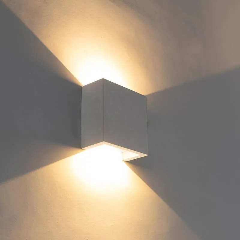 Lampada da parete industriale grigia con LED - Caja