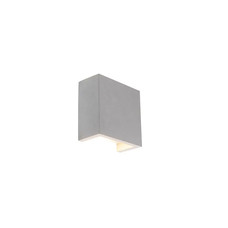 Lampada da parete industriale grigia con LED - Caja