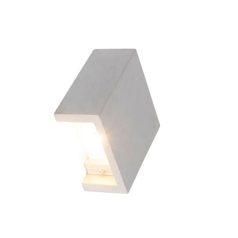 Lampada da parete industriale grigia con LED - Caja