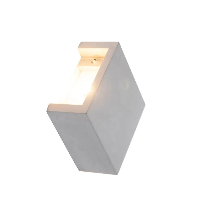 Lampada da parete industriale grigia con LED - Caja