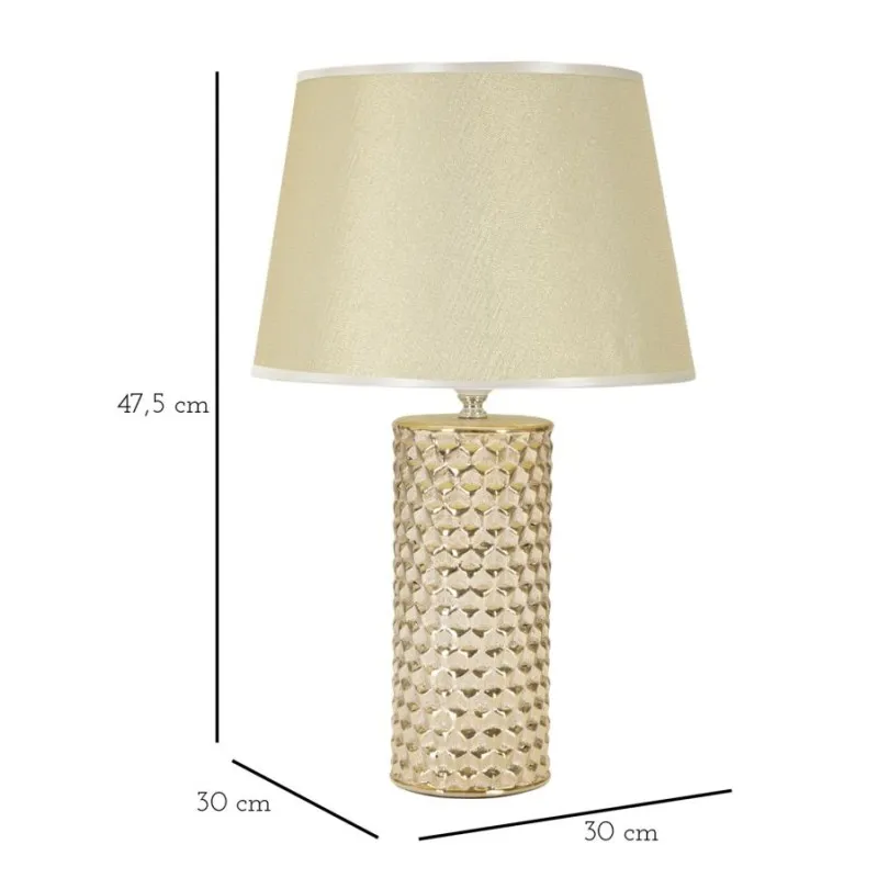 Lampada Da Tavolo Glam Gold Cm Ø 30X47,5