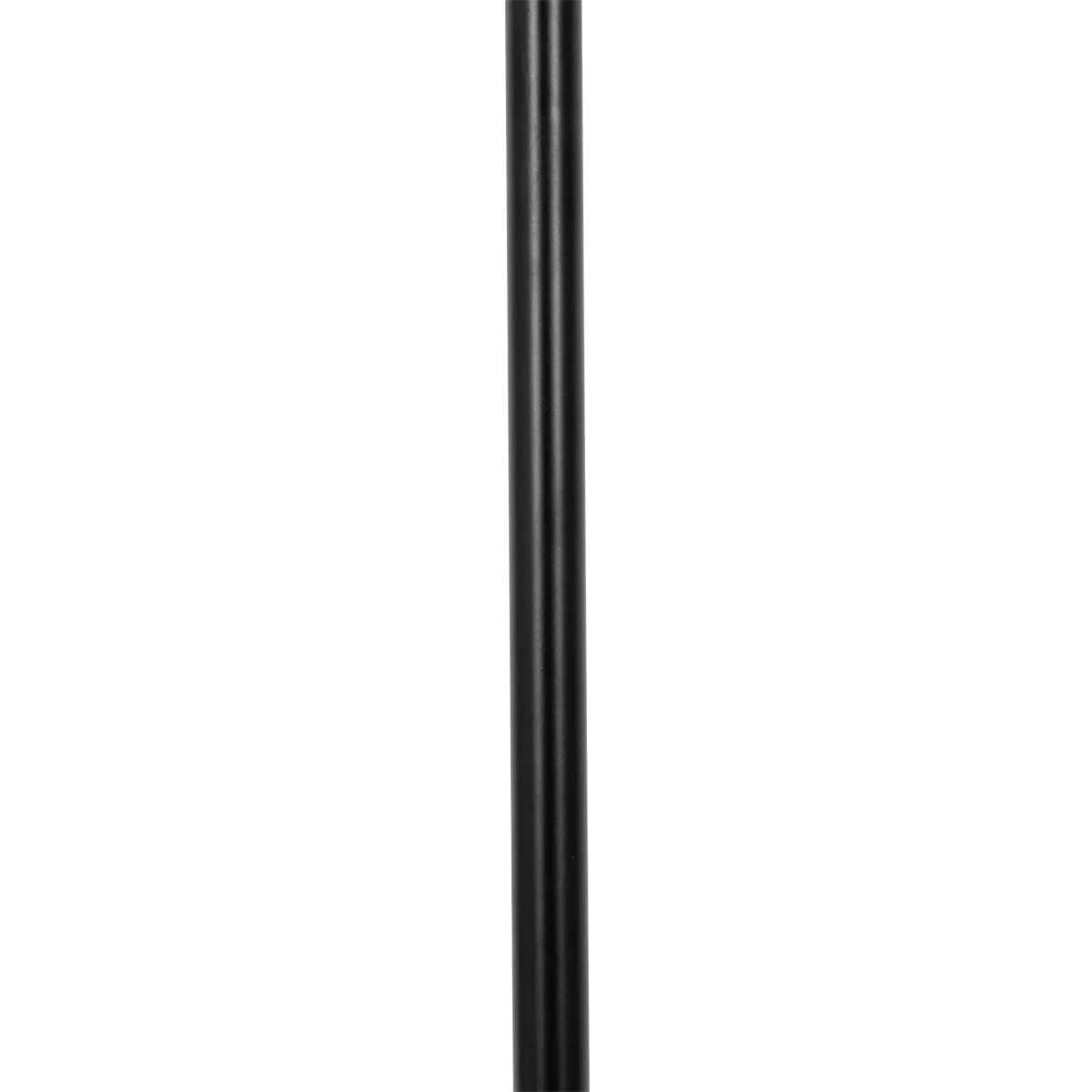 Lampada da terra Art Déco nera con vetro fumé a 3 luci - Ayesha