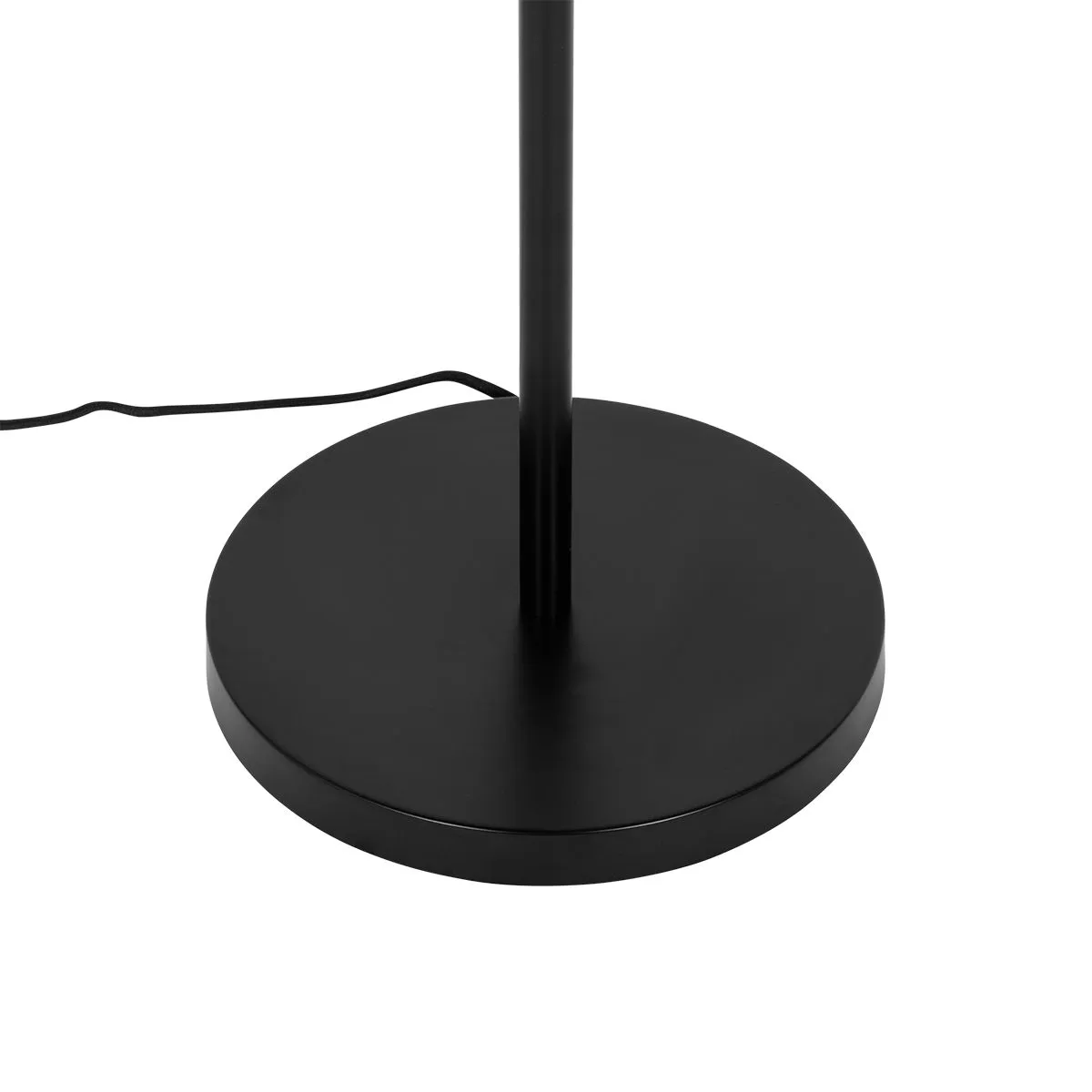 Lampada da terra Art Déco nera con vetro fumé a 3 luci - Ayesha