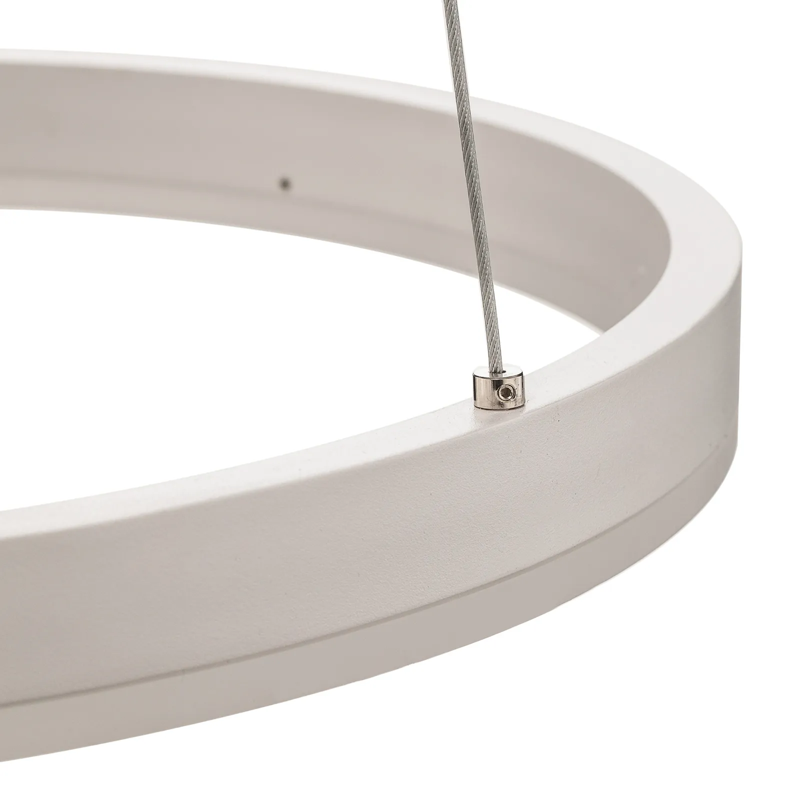 Lampada LED a sospensione Arcchio Albiona, bianco, 1 anello, Ø 40 cm