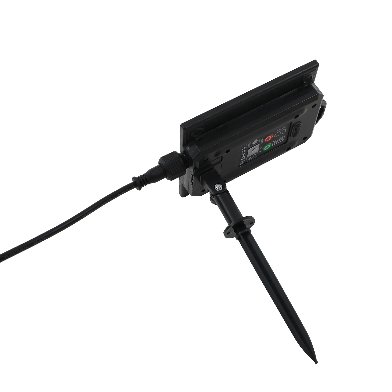 Lampada LED solare Lyris di Lindby, set di 3, nero, alluminio, 3.000K