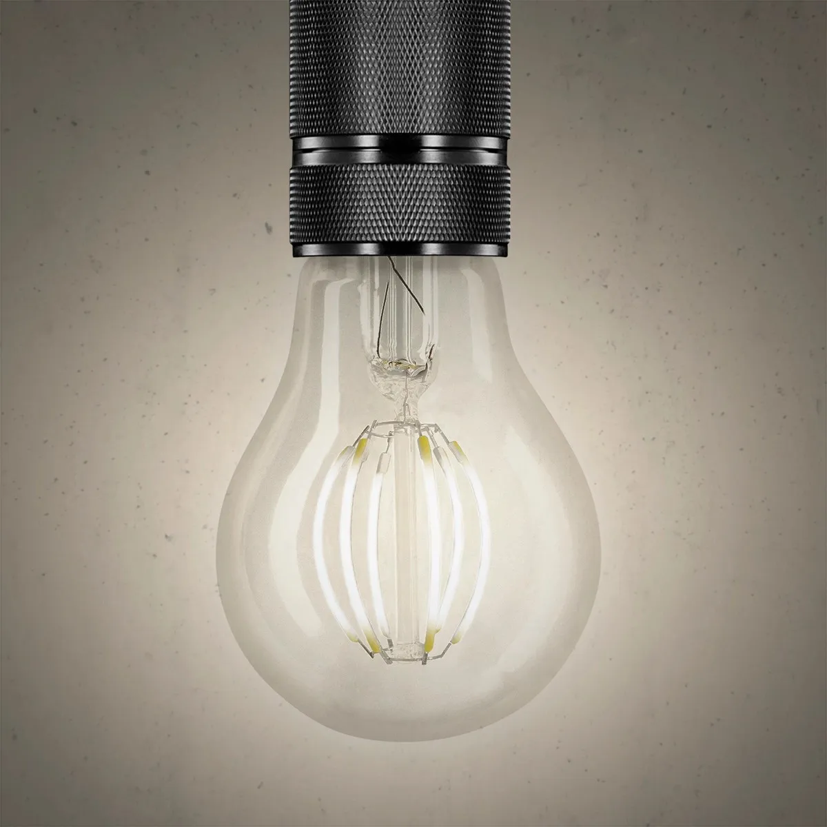 Lampadina LED filamento goccia clear dimmerabile E27 6W 720 lumens