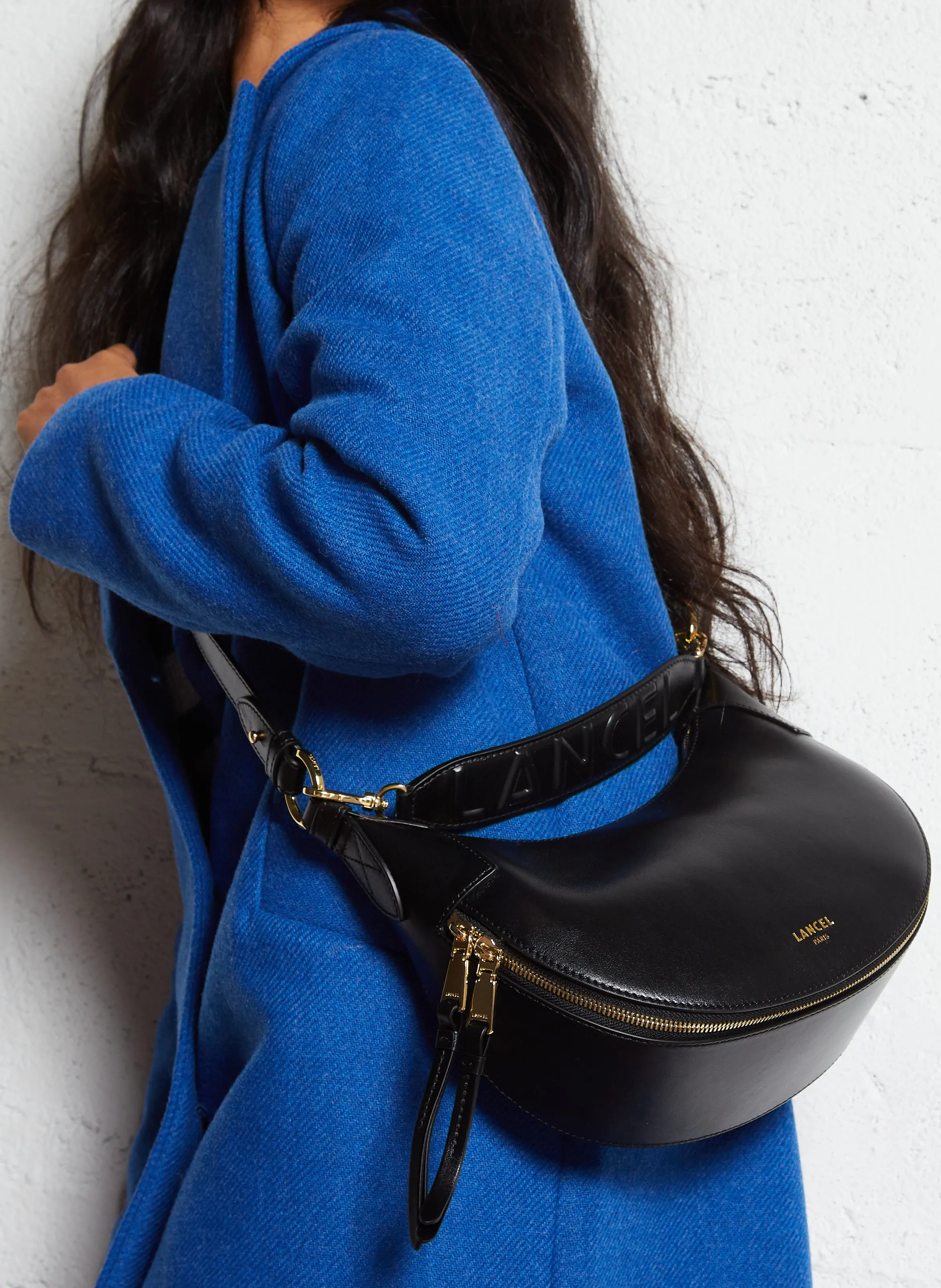  LANCEL   ORIGAMI S - Borsa a bandoliera in pelle | Nero