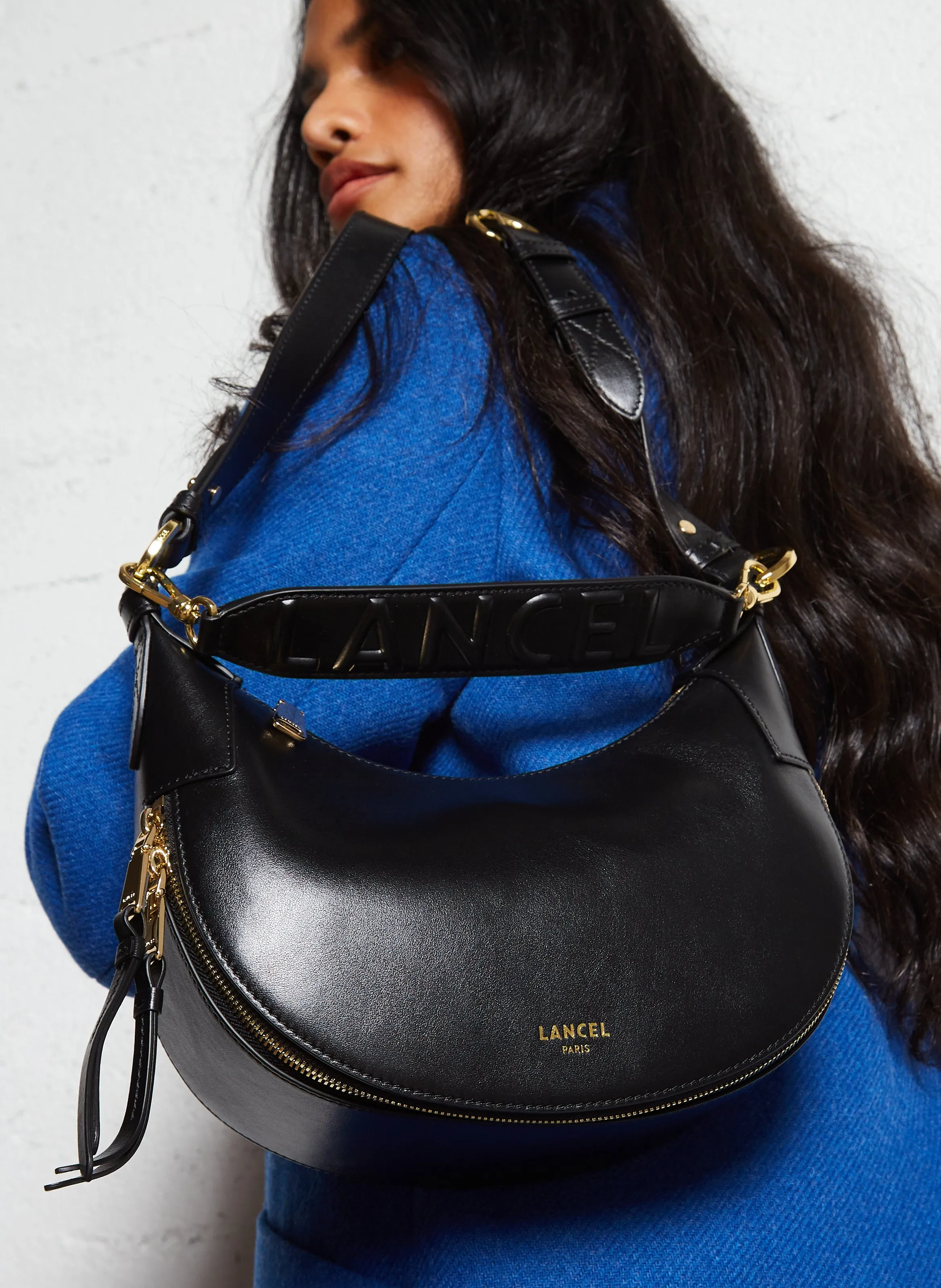  LANCEL   ORIGAMI S - Borsa a bandoliera in pelle | Nero