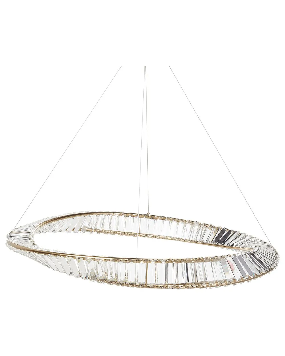 LED Chandelier ROSENDE Metal Gold