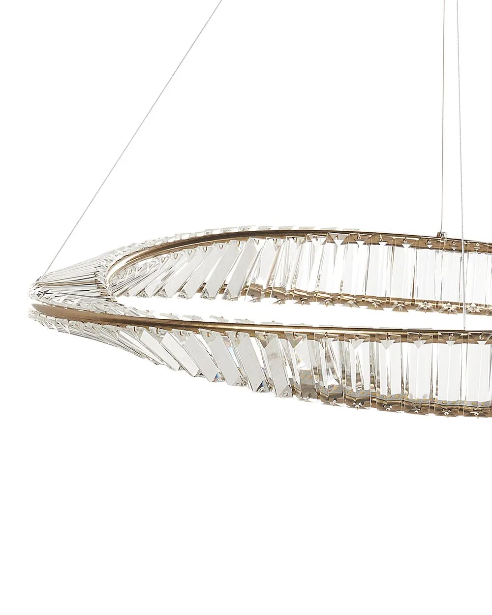 LED Chandelier ROSENDE Metal Gold