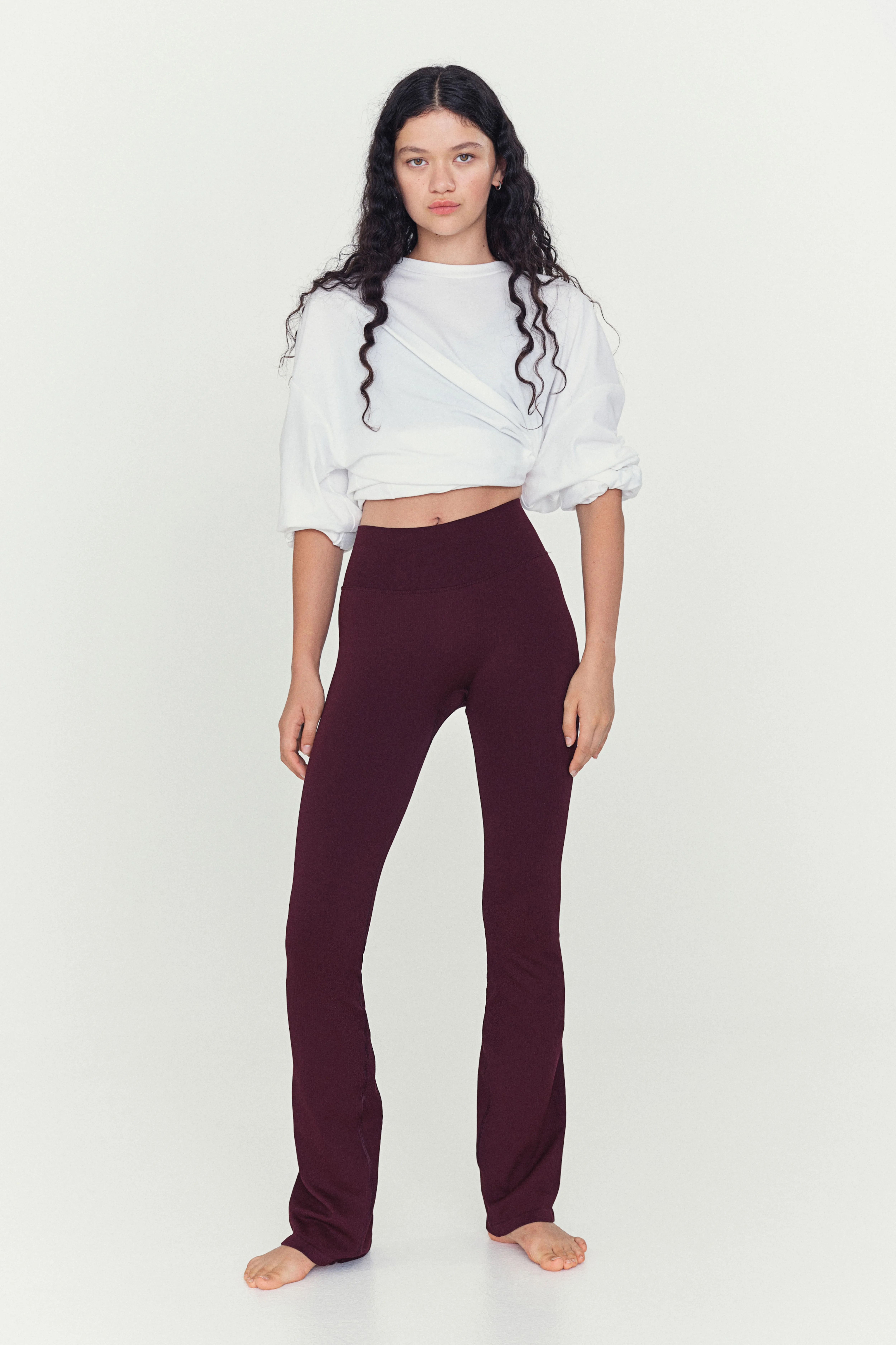 Leggings sportivi svasati in DryMove™ Seamless