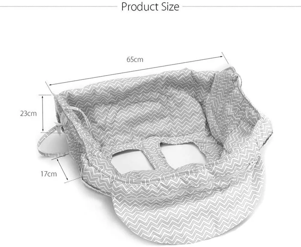 LeRan bambino regolabile supermercato carrello spesa coperture bambino seggiolone universale e carrello cuscino con borsa per il