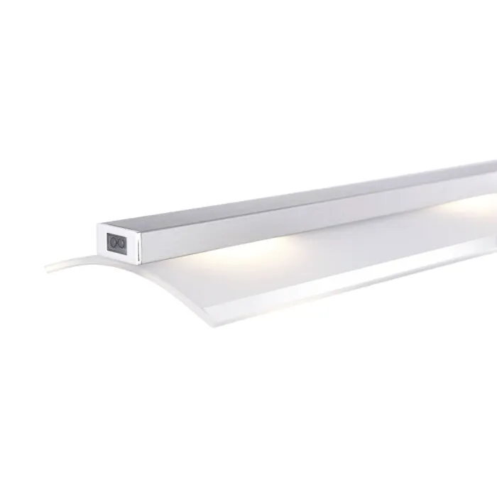 Leuchten-Direkt NELE Lampada a Sospensione LED Acciaio inox, 5-Luci