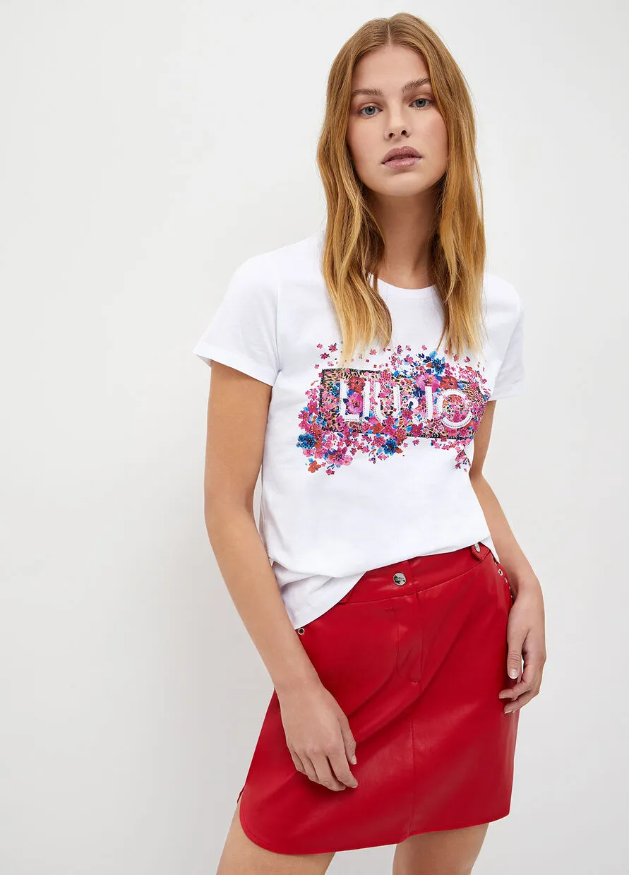 Liu Jo Logo T-Shirt / White
