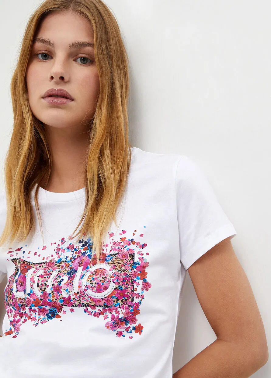 Liu Jo Logo T-Shirt / White