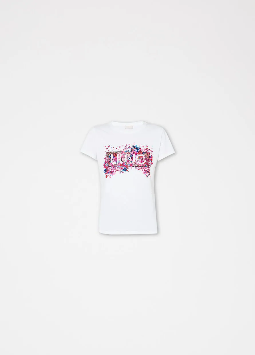 Liu Jo Logo T-Shirt / White