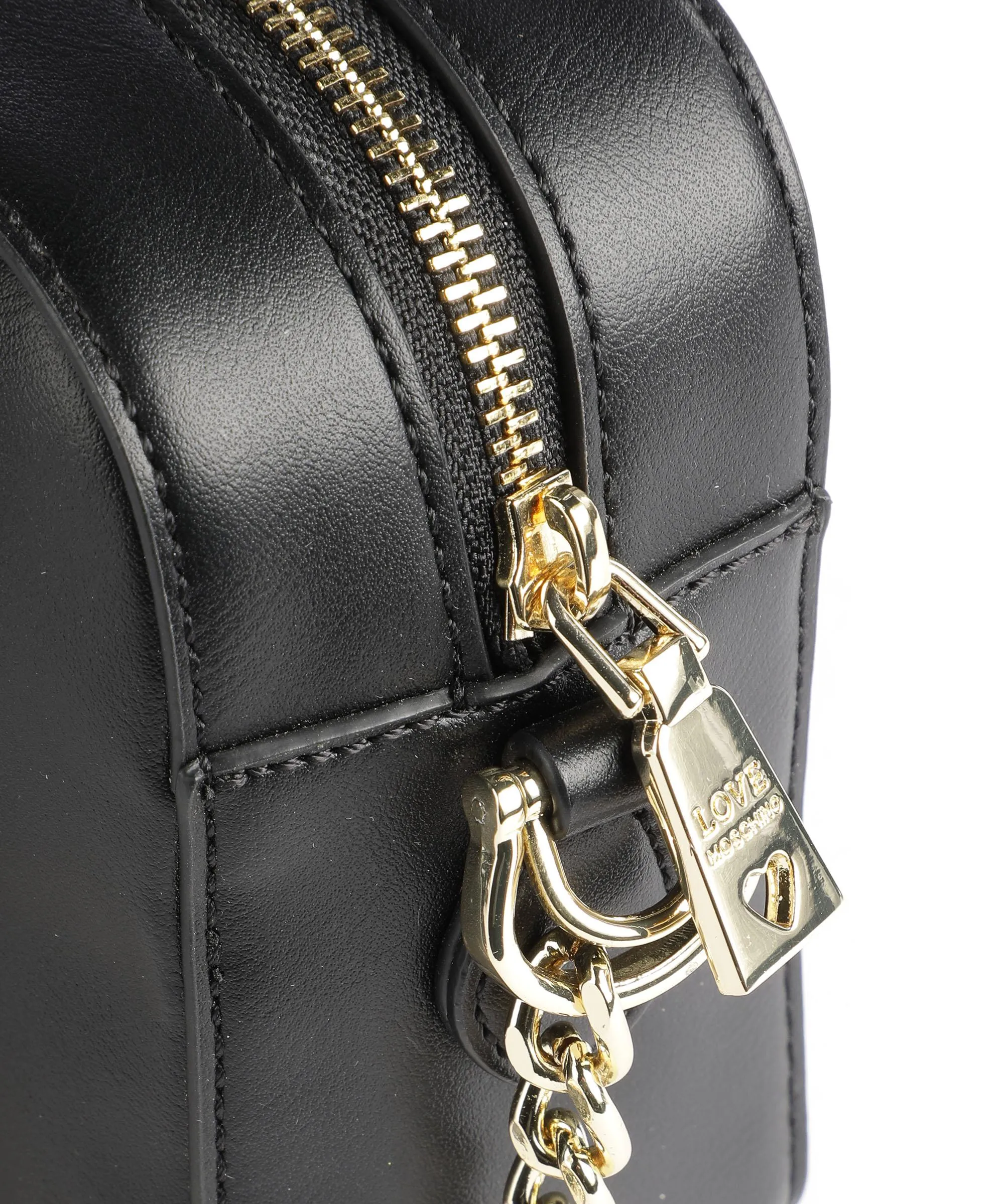  Love Moschino Supergold Borsa a tracolla pelle sintetica nero  