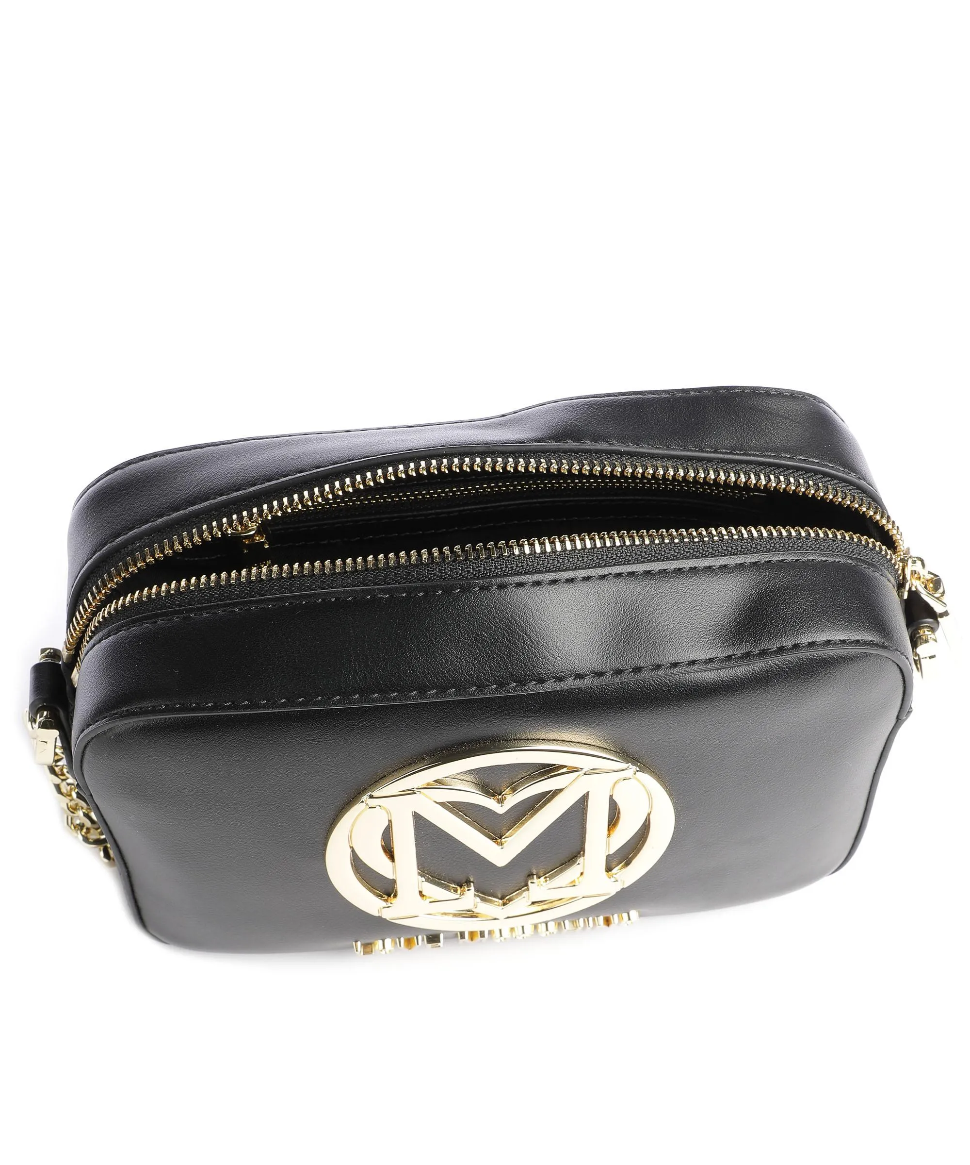  Love Moschino Supergold Borsa a tracolla pelle sintetica nero  