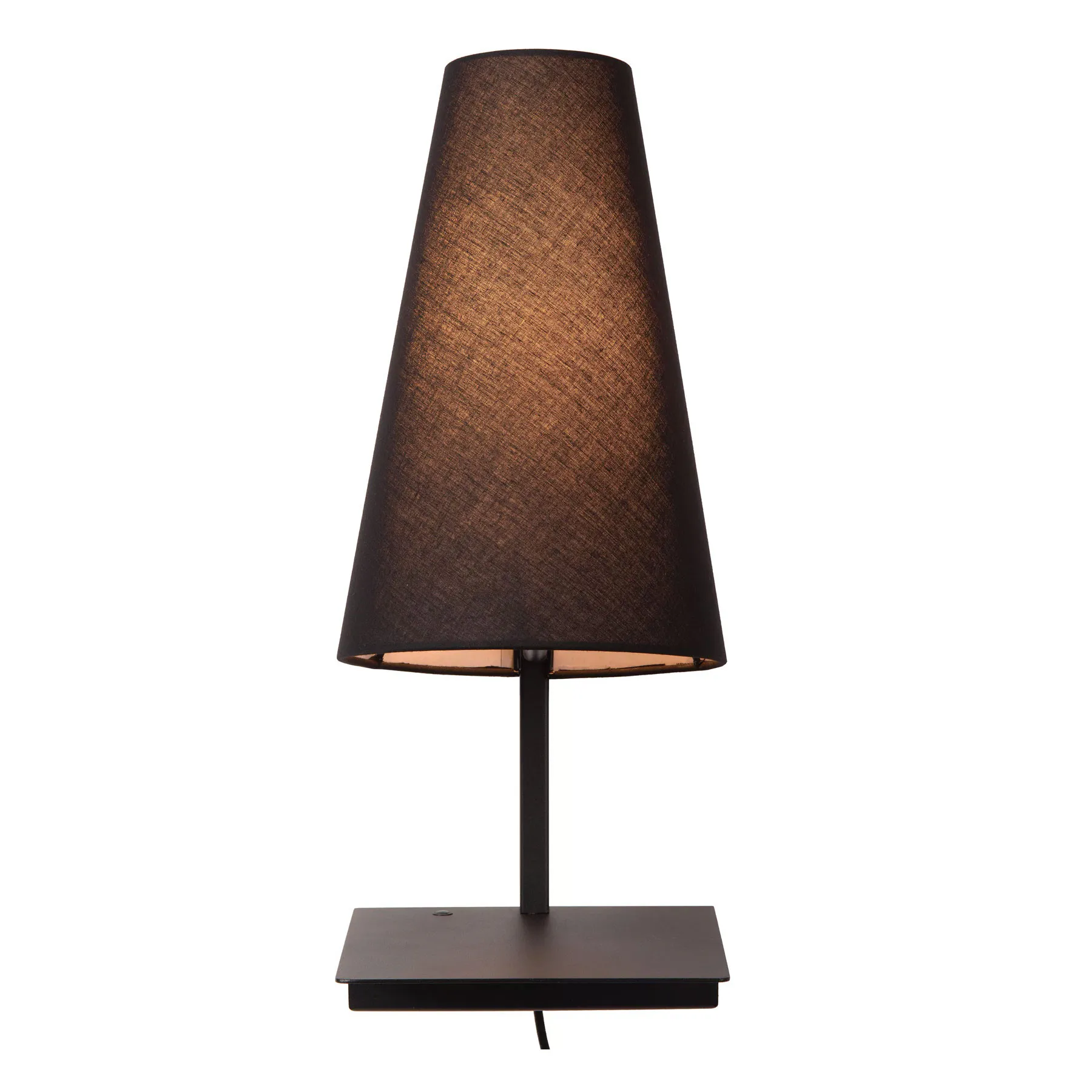 Lucide  Lampada da comodino con presa di ricarica USB e diffusore in tessuto Gregory - 60W